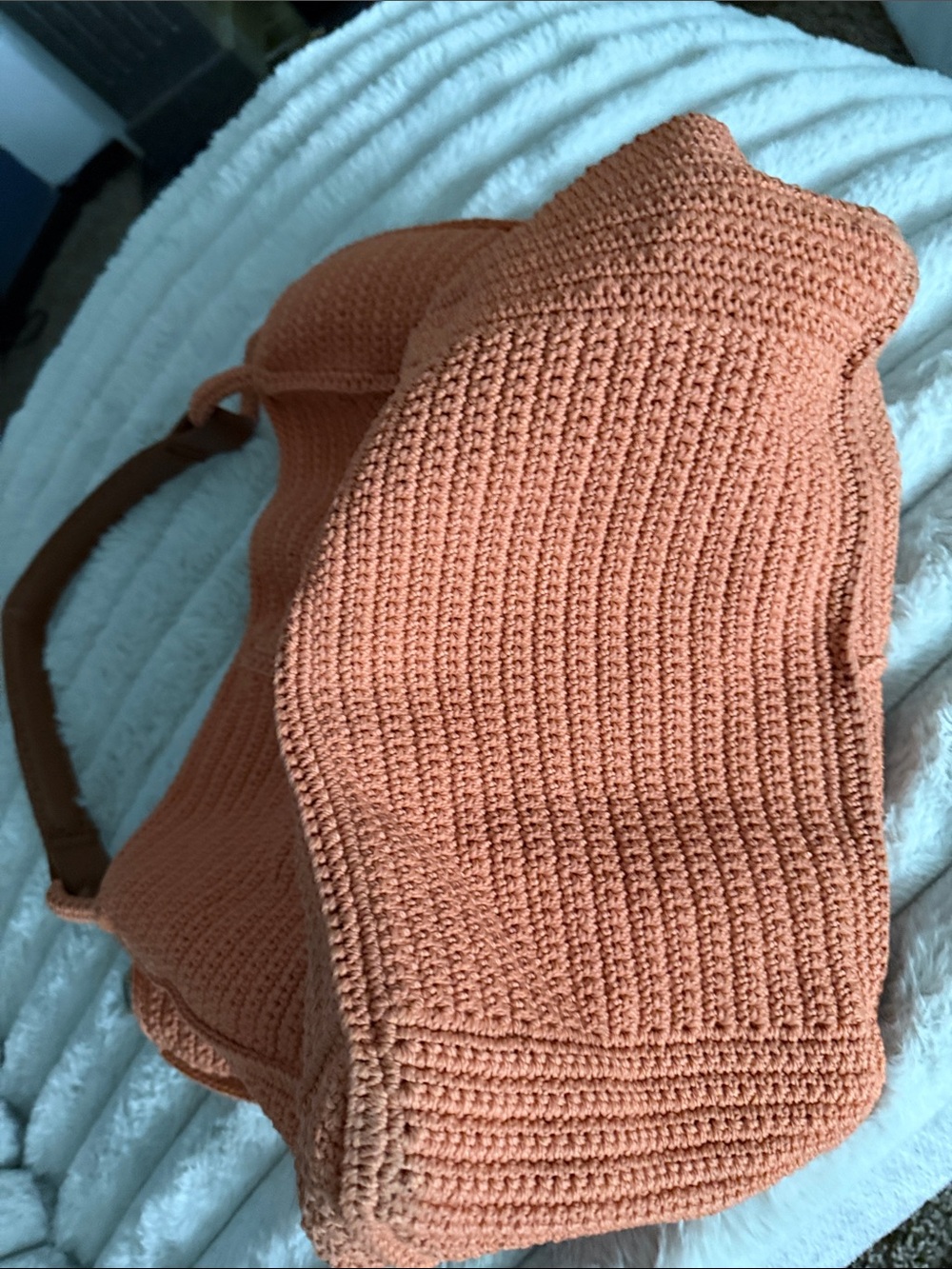 The Sak Crocheted Tote in Terracotta - Picture 6 of 6